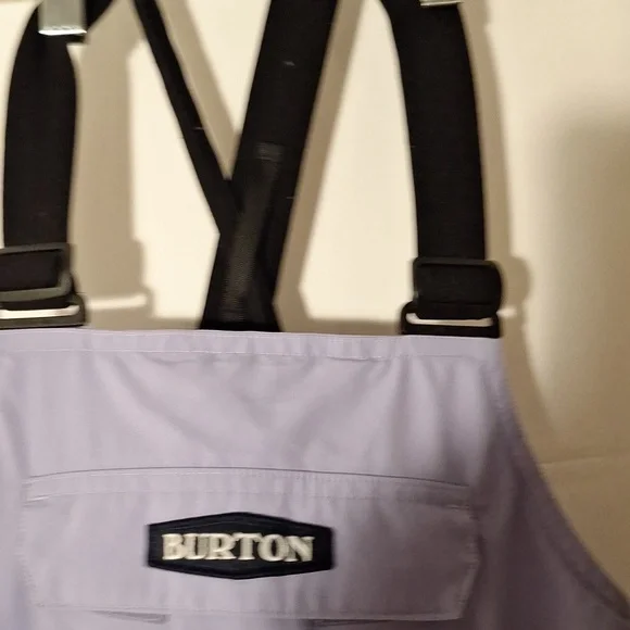 Girls Bib Waterproof Insulated 10 lavender Snowsuit Overalls Burton - Picture 4 of 8